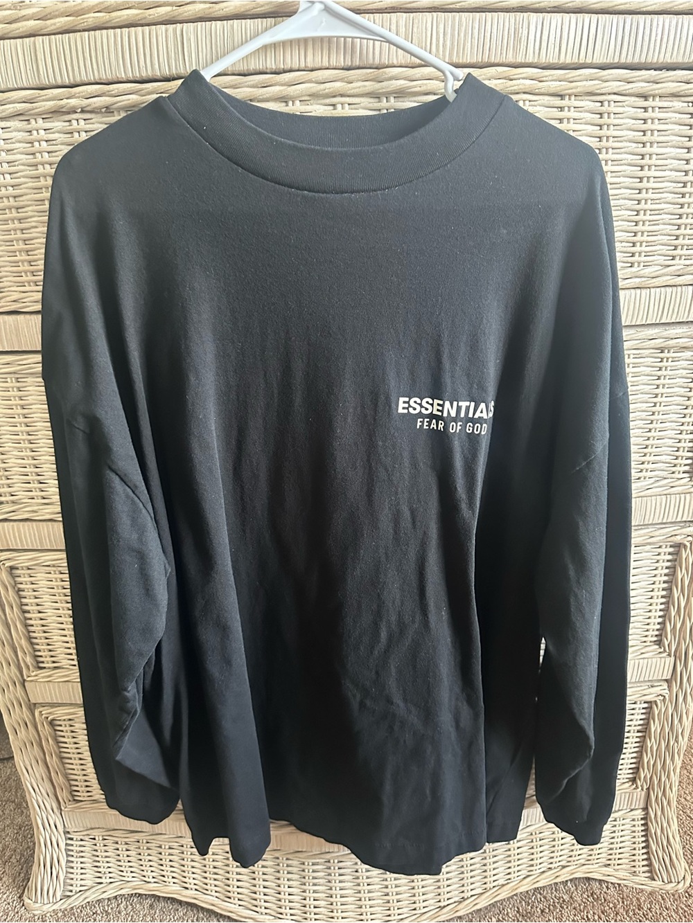 Essentials Fear of God Black Long Sleeve
